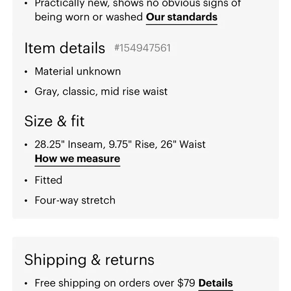 Lululemon active leggings. Full length. Excellent condition - Picture 4 of 5